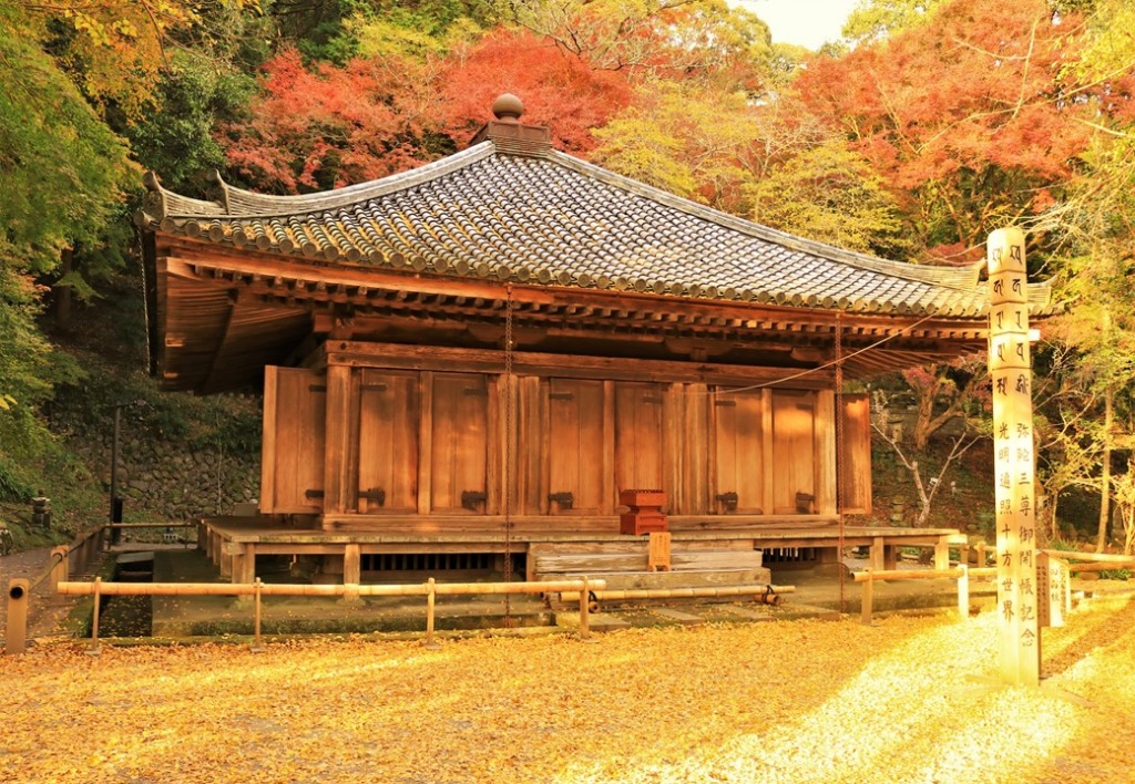 紅葉シーズンに見られる富貴寺