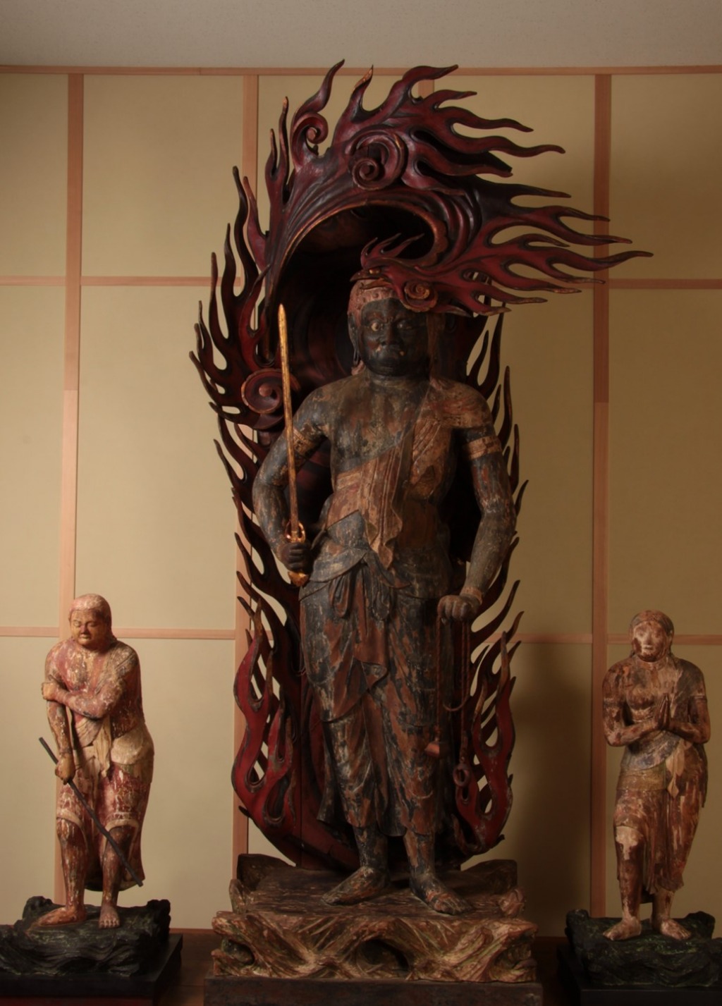 【Bien culturel national important】 La statue en bois d&#039;Acala (Maki Odo)