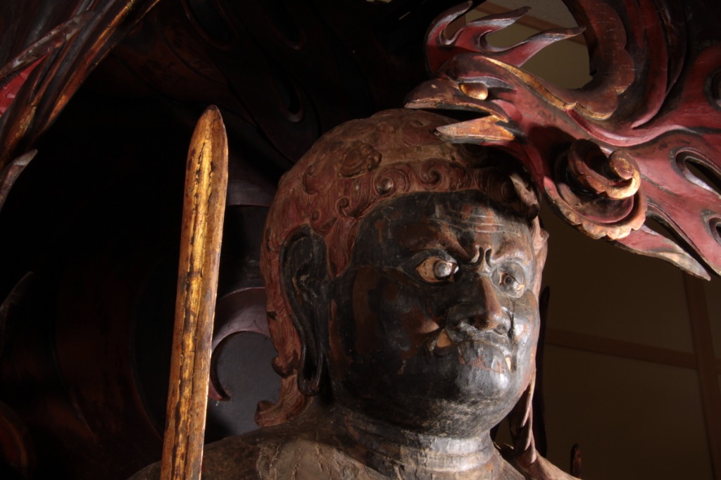 Bien culturel important , Statue impériale en bois Fudo , Maki Odo