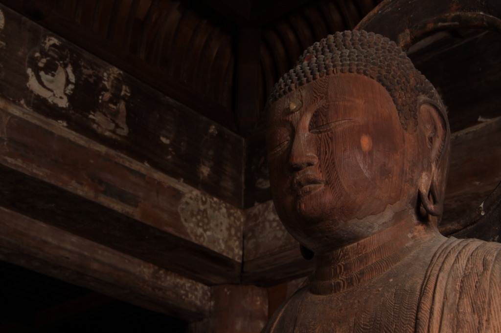 【Bien culturel national important】 Statue en bois d&#039;Amitabha （Temple Fukiji）