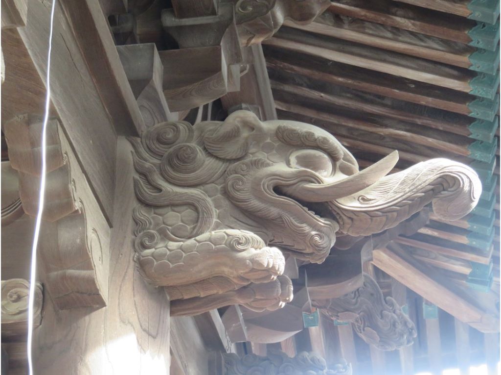 妙壽寺中門の木鼻